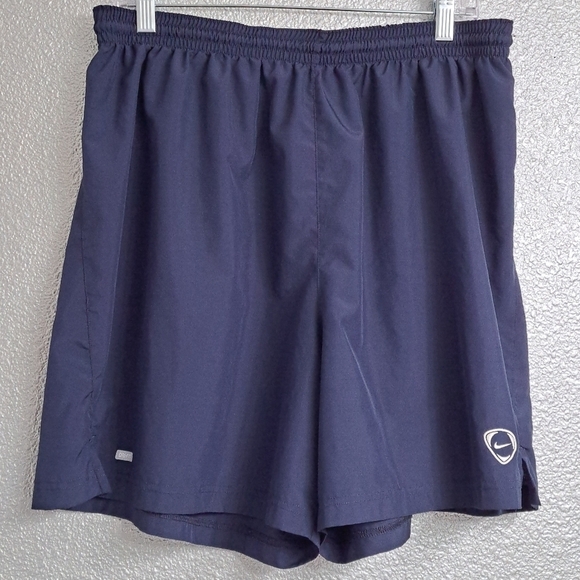 Vintage Nike Dri-Fit Dark Blue Shorts    Size XL - Picture 1 of 4
